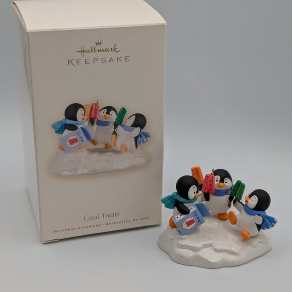 Hallmark Keepsake Cool Treats 2008 Christmas Ornament, Penguins - Picture 2 of 13